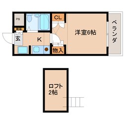 近鉄奈良駅 バス12分  南方町下車：停歩4分 2階の物件間取画像